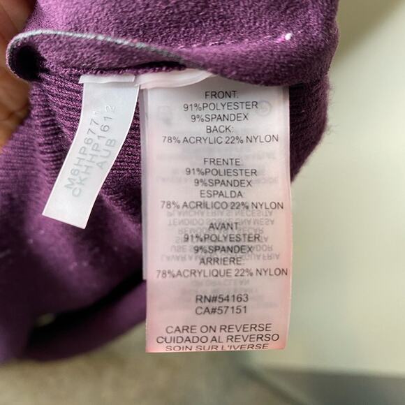 Calvin Klein purple cascading vest Large - Picture 8 of 8